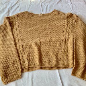 IJOAH cable crop sweater, size M